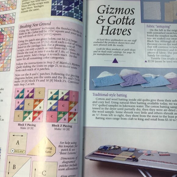 Quiltmaker Magazine Issue No. 60 March/April 1998 Tips Techniques And Patterns - Picture 7 of 8